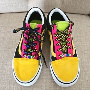 VANS Old Skool Beads Multicolor Platform Shoes Men’s Size 5.5  Women’s 7